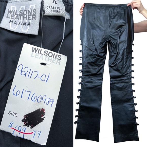WILSONS LEATHER O RING CUTOUT PANTS - Picture 3 of 4